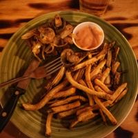 Herbivorous Butcher steak night, ribeye at Harp and Hound in Ogden