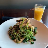 Veg chicken with noodles at Yard House in Dallas