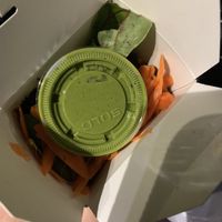 When you get the salad to go.  The dressing is so good!  at Fudenjuce in Nevada City