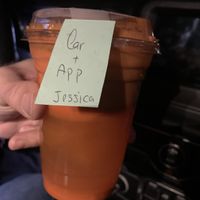 Carrot apple juice…so good!  at Fudenjuce in Nevada City