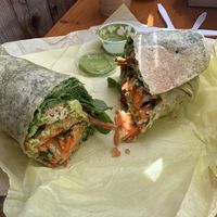 Tempeh wrap  at Fudenjuce in Nevada City