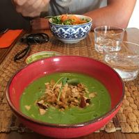 green gazpacho at Duke Restaurant in Mallorca