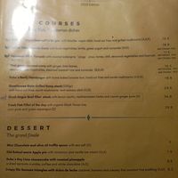 Mains - vegan and can be made vegan options available at Duke Restaurant in Mallorca