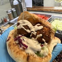 Falafel in a pita. at FalafaLafa in Brooklyn