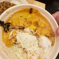 Southern curry with tofu at Masala Wok in Austin