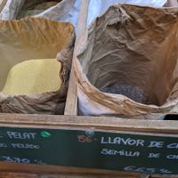 Chia seeds, grains at Casa Perris in Barcelona