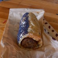 worstenbroodje funghi 4€ at Bakery Frimout in Ghent