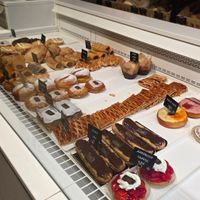 counter with vegan pastry at Bakery Frimout in Ghent