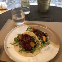 Tacos Tempeh at Om in Girona