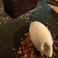 Chocolate cake at Om in Girona
