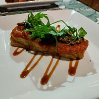 'Patatas bravas' at Om in Girona