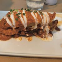 Patata brava at Om in Girona