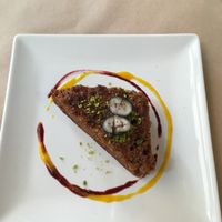 Carrot cake at Om in Girona