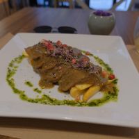 Catalan seitan stew at Om in Girona