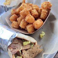 Gyro & tots  at My Parents' Basement in Avondale Estates