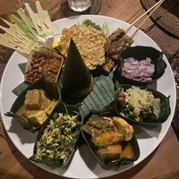 Nasi campur (a tempeh lovers dream)  at Miro's Garden Restaurant in Ubud