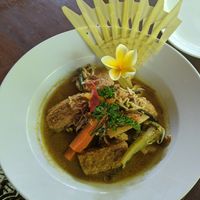 Tempe curry at Miro's Garden Restaurant in Ubud