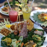 Nasi campur at Miro's Garden Restaurant in Ubud