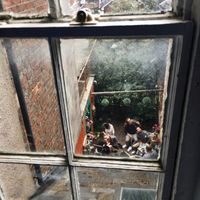 view of the outside seating at The Glorious Art House Cafe in Exeter