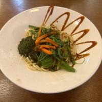 Noodles with toon sauce, my wife's new favorite dish at Qiao Ben Wei in Chihshang