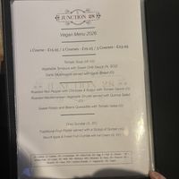Feb ‘26 | vegan menu  at Junction 28 in Bassaleg