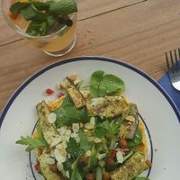 Sweet potato hummus flatbread at Fella in Antwerpen