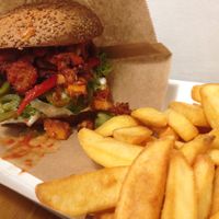 Jackfruit burger- best burger ever at Nieinaczej in Katowice