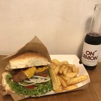 Gruby Seitan burger with mayo and bbq sauce at Nieinaczej in Katowice