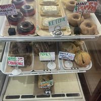 Part of the case   at Mud Pie Vegan Bakery and Coffee in Mission