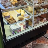 Case of goodies at Mud Pie Vegan Bakery and Coffee in Mission