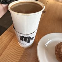 A specialty coffee/ espresso thing they made for me due to ma asthma being so bad   at Mud Pie Vegan Bakery and Coffee in Mission