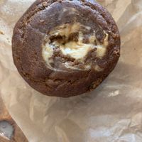 pumpkin cream cheese swirl muffin! at Mud Pie Vegan Bakery and Coffee in Mission