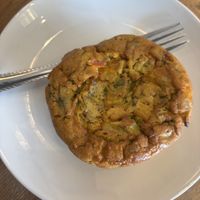 veggie frittata!  at Mud Pie Vegan Bakery and Coffee in Mission