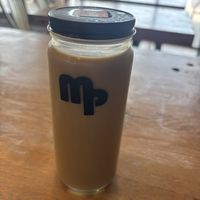 Iced vanilla w/ soy  at Mud Pie Vegan Bakery and Coffee in Mission