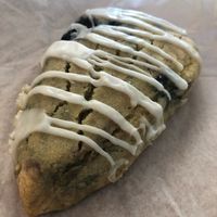 Vegan and Gluten-free Blueberry Scone  at Mud Pie Vegan Bakery and Coffee in Mission