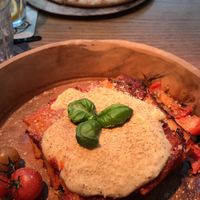 Vegan lasagna  at Caffe Esprit in Amsterdam