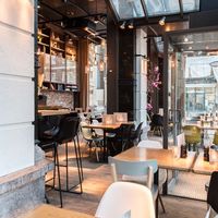 Inside of the restaurant  at Caffe Esprit in Amsterdam