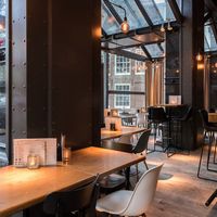 Inside of the restaurant  at Caffe Esprit in Amsterdam