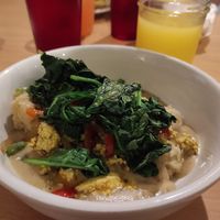 Brunch: biscuits and gravy, scrambled tofu and veggies at The Bark in Tallahassee