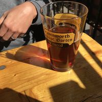 beer!! at Sausage Garten in Leavenworth