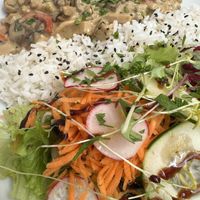 Special of the day; seitan stroganoff, delicious!   at Armazem Integral in Portimao