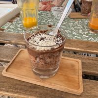 chocolate dessert at Armazem Integral in Portimao
