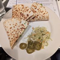 Vegetable quesadilla with vegan cheese at Holy Taco in Atlanta