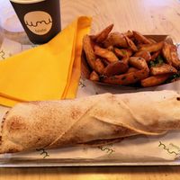 Lebanese sandwich meal. at Umi Falafel in Belfast