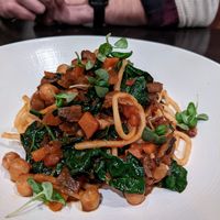 Mushroom Bolognese at Harvest Seasonal Grill & Wine Bar in Moosic