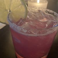 Prickly pear margarita  at Harvest Seasonal Grill & Wine Bar in Moosic