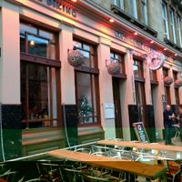 sunshine in glasgow at Machair Bar in Glasgow