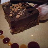 Espresso and chocolate torte at Machair Bar in Glasgow