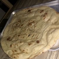Plain naan at Machair Bar in Glasgow