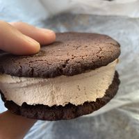 Vegan Ice cream sandwich  at Cold Comfort in Victoria